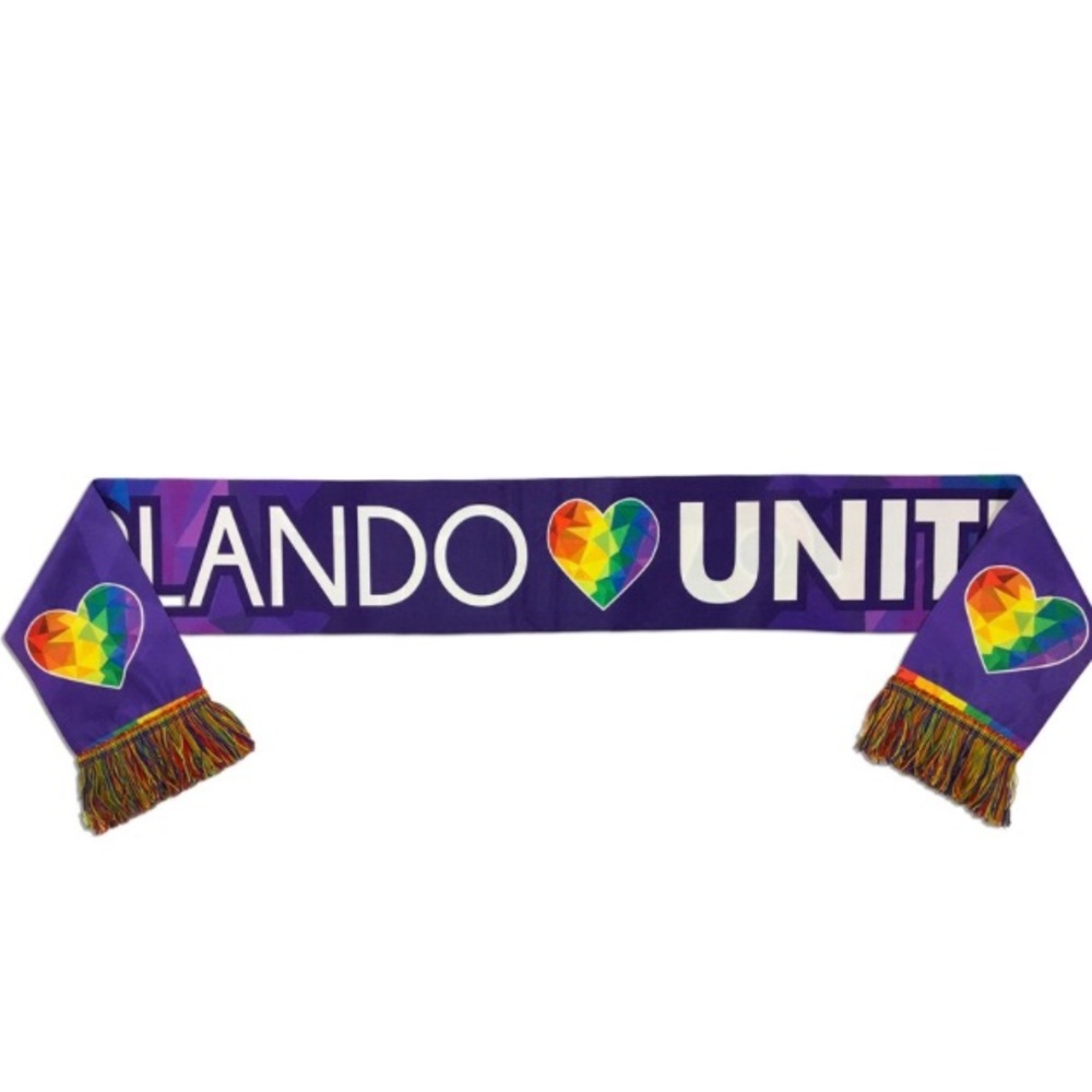 MLS Orlando City Soccer Football Pride Scarf Pulse Memorial Orlando United